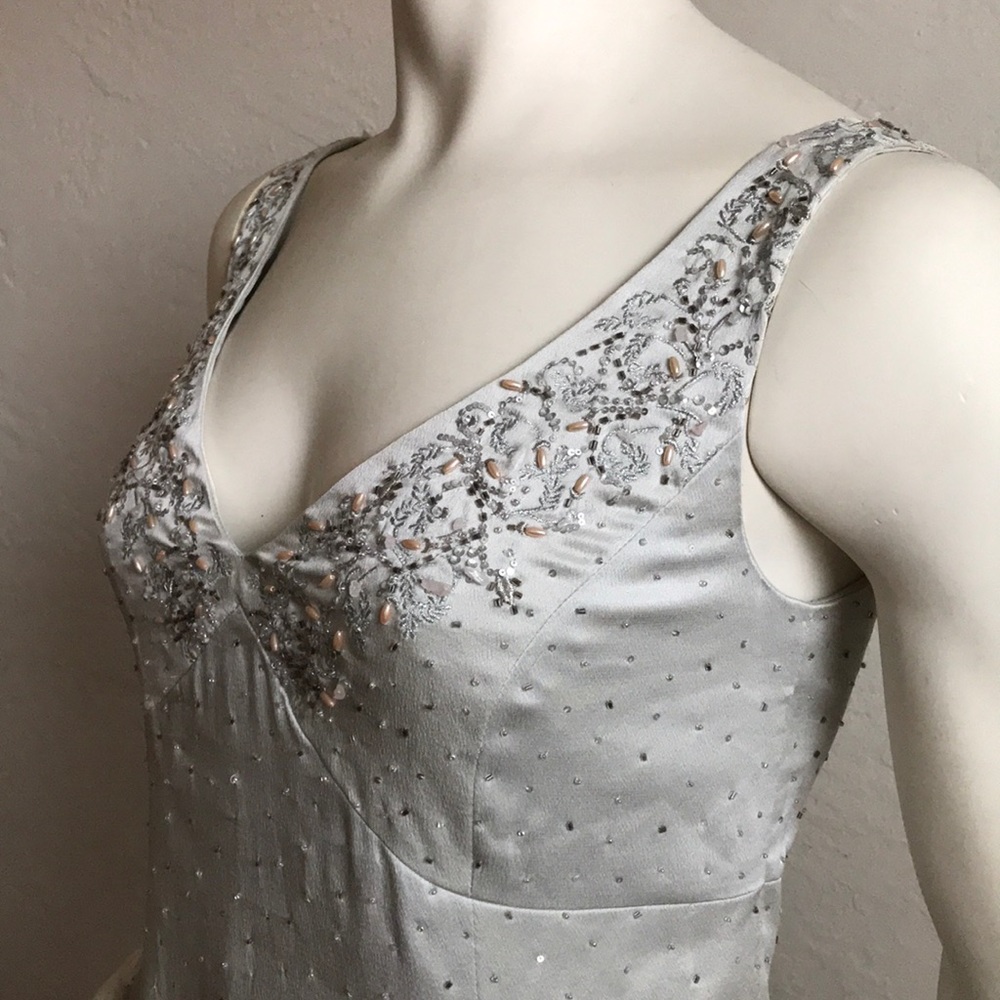 Linda Allard Ellen Tracy beaded sleeveless special occasions blouse NWT